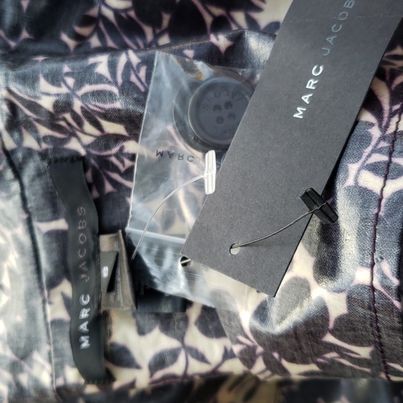 Marc Jacobs Purple/White Floral Patterned Rain Jacket Coat,Size S,Originally$298 - Picture 10 of 10
